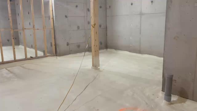 Under Slab Spray Foam Installation